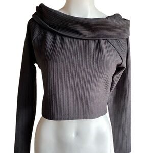 Nicki Minaj Black Off The Shoulders Crop Top Size L